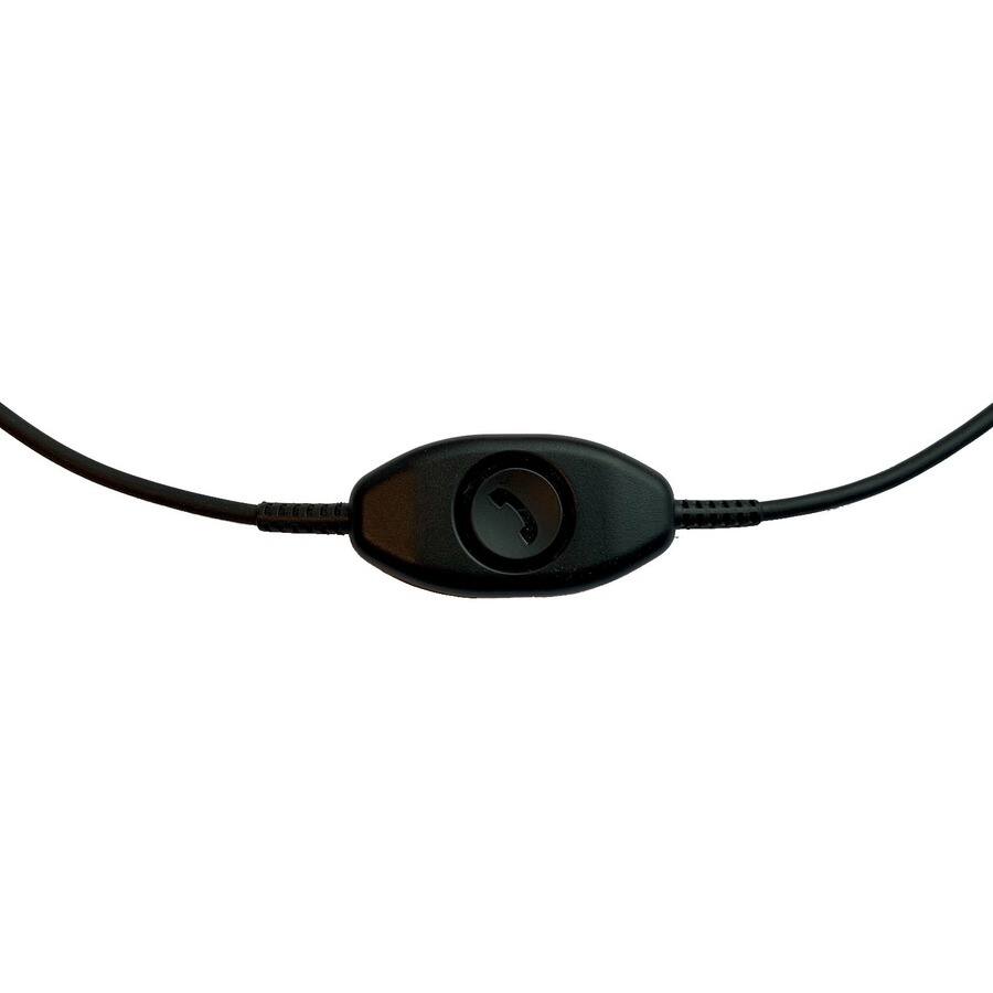 Alt View 1. Jabra - Jabra QD to 3.5 mm for Push-to-Talk - Mini-phone/Quick Disconnect Audio Cable for Audio Device, PC, Computer, Headset - Black.