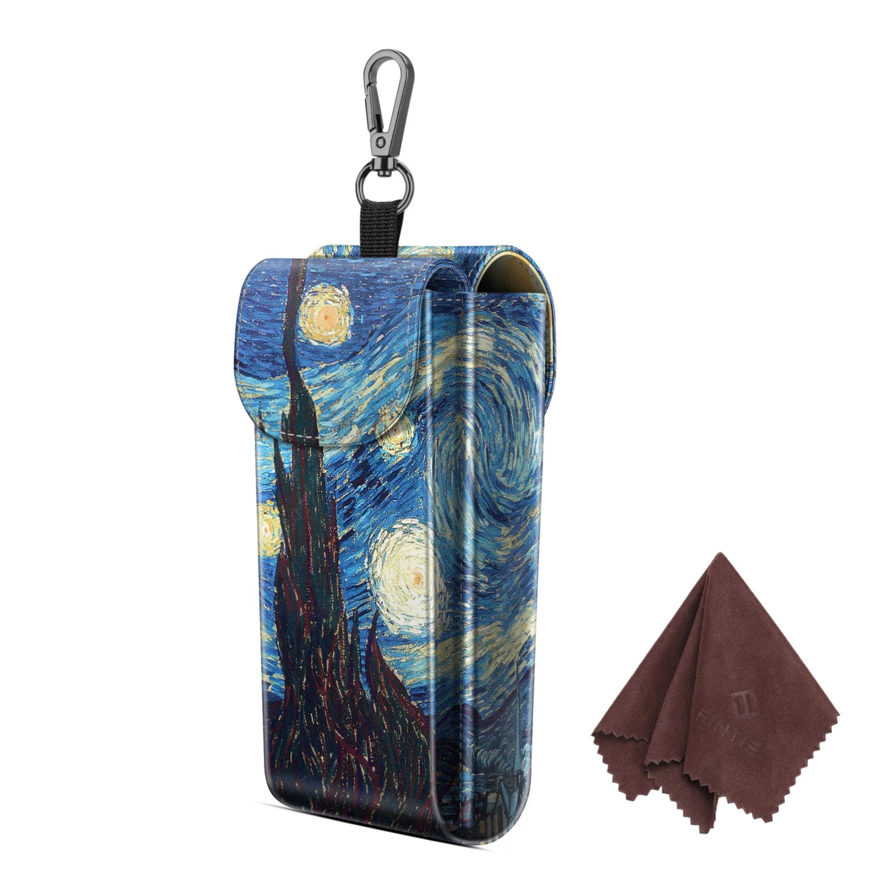 Kitcheniva - Portable Double Glasses Sunglasses Case Pouch With Carabiner Hook - Starry Night price history on PriceWatchPro