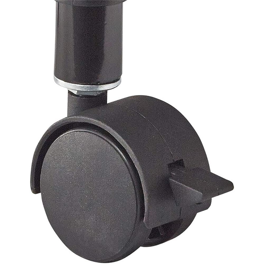 Alt View 1. JETRANSPORT - Deskside 3 Tier Rolling Cart Printer Stand Mobile Utility Table For Home Office With Steel Shelves Black - Default.