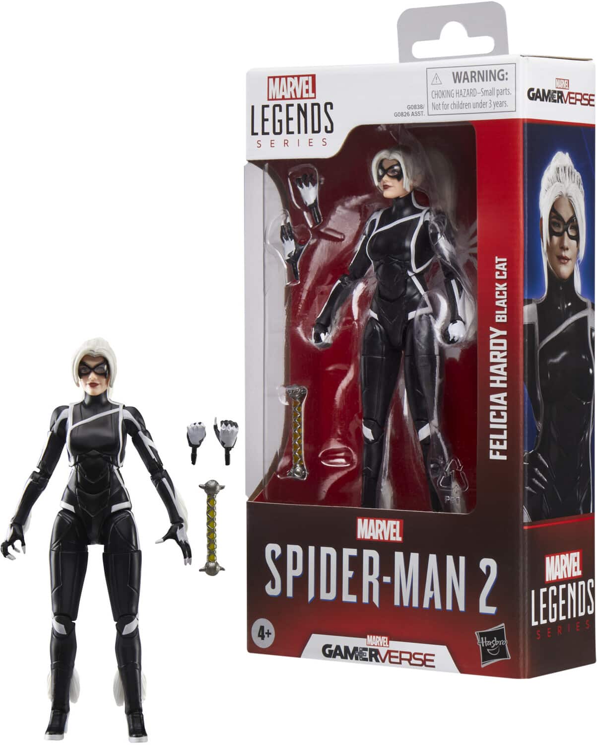 Hasbro - Collectibles - Spider-Man 2 - Marvel Legends Gamerverse - Black Cat Felicia Hardy Action Figure - COLLECTABLES - Multicolor
