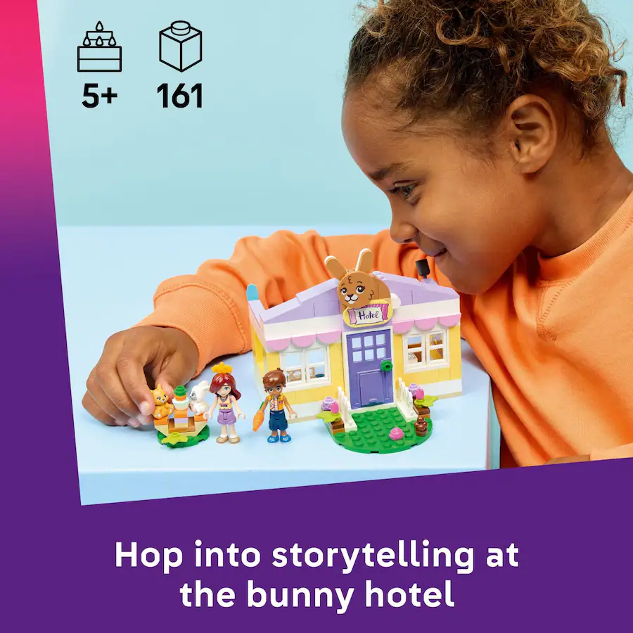 Lego Rabbit Simple Bulid LEGO Friends Heartlake City Bunny Hotel 42679 - Best Buy