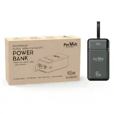 40,000mAh Ultra High-Capacity Power Bank
Charge Phones, Tablets & Laptops - Anytime, Anywhere
PurHolt by Pursonic
Ultra High Capacity | Dual USB Output | USB-C Input/Output | Laptop-Compatible
65w
40,000mAh
PurHolt by Pursonic