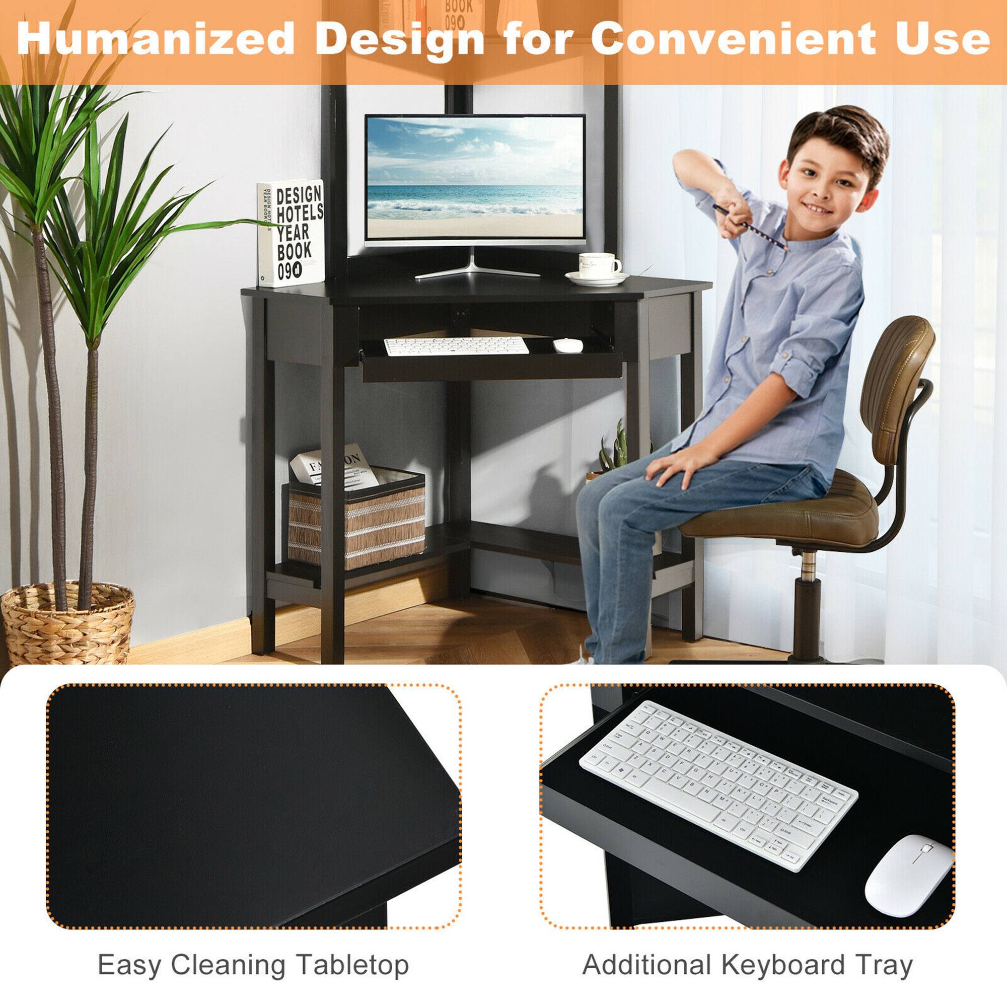 Humanized Design for Convenient Use

Easy Cleaning Tabletop

Additional Keyboard Tray