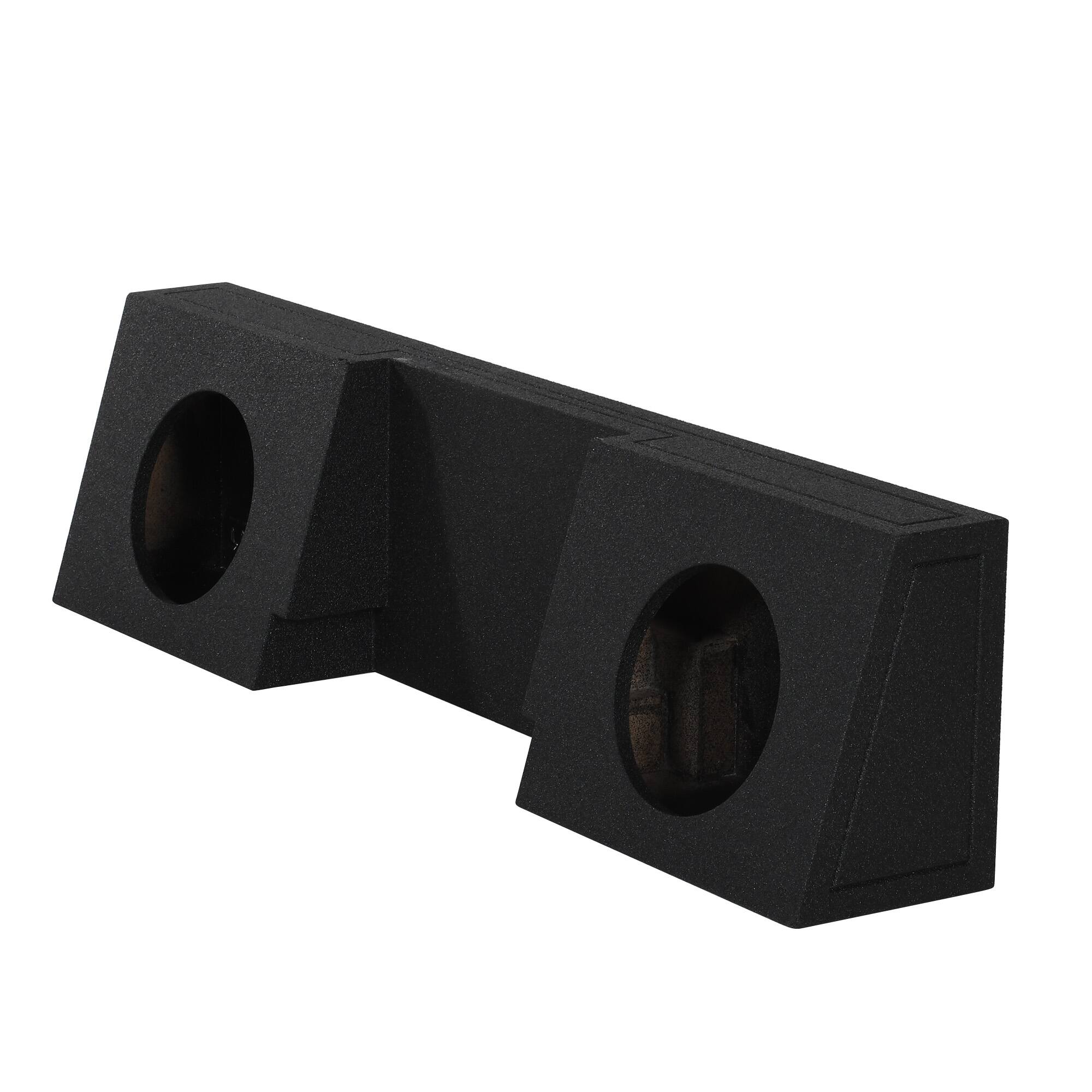 Alt View 2. QPower - QPower Dual 12" Behind Seat Sub Box for Chevy Single Cab 2007-2026 Q-Bomb - Black.