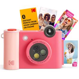 Kodak - Smile+ Wireless 2x3 Digital Instant Print Camera with Effect Lenses & Zink Technology - Fuchsia
