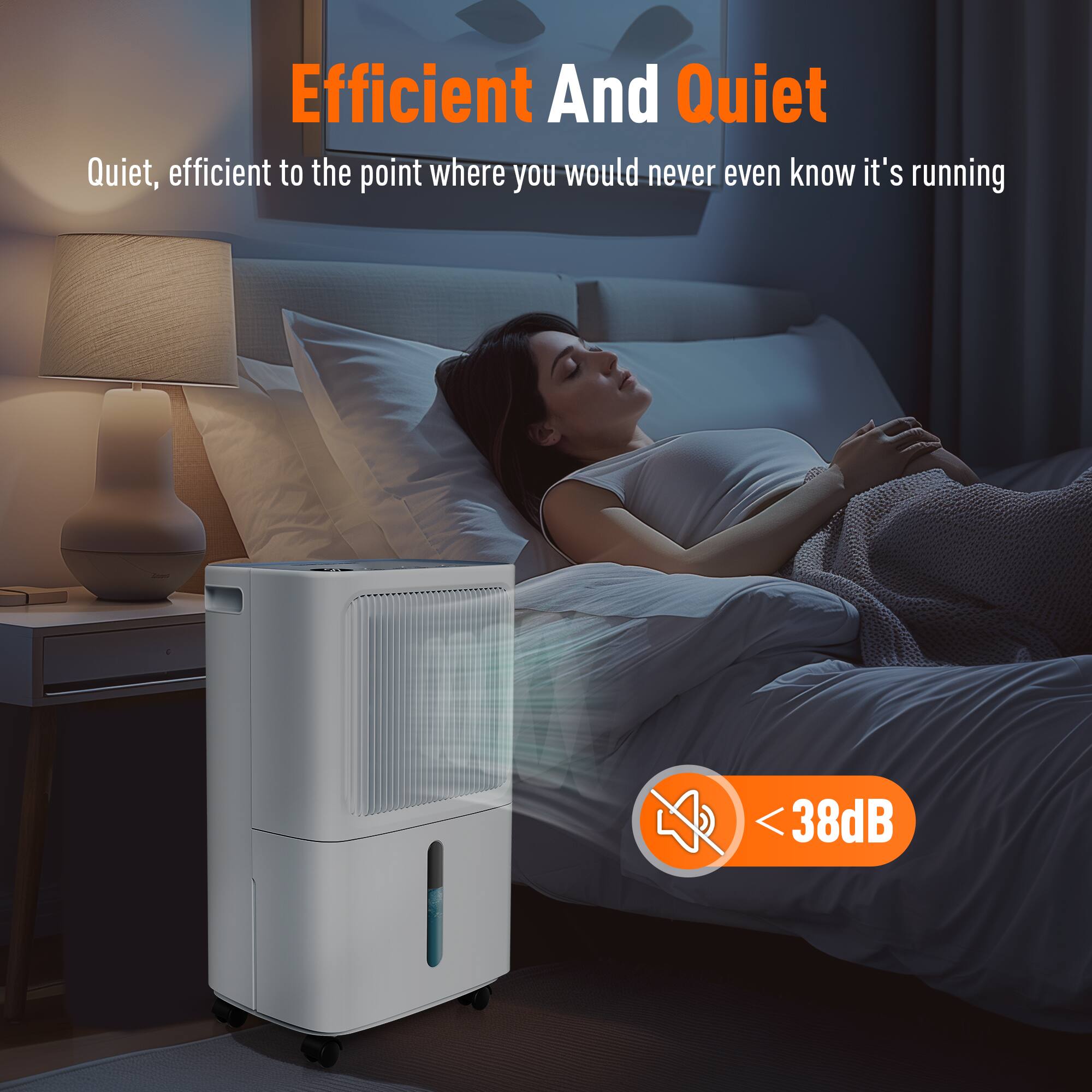 Efficient And Quiet

Quiet, efficient to the point where you would never even know it's running

< 38dB