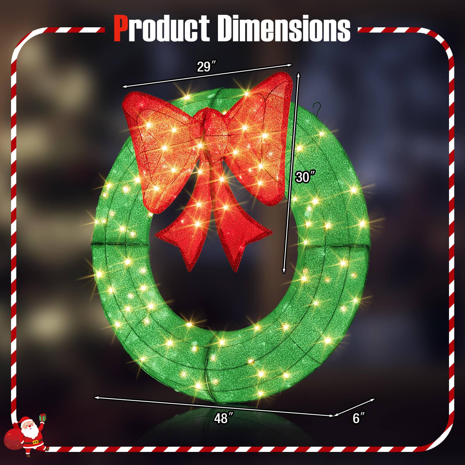 Product Dimensions  
29" x 30" x 48" x 6"