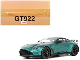 2023 Aston Martin Vantage V12 British Racing Hood and Top 1/18 Model Car by GT Spirit - Green with Black