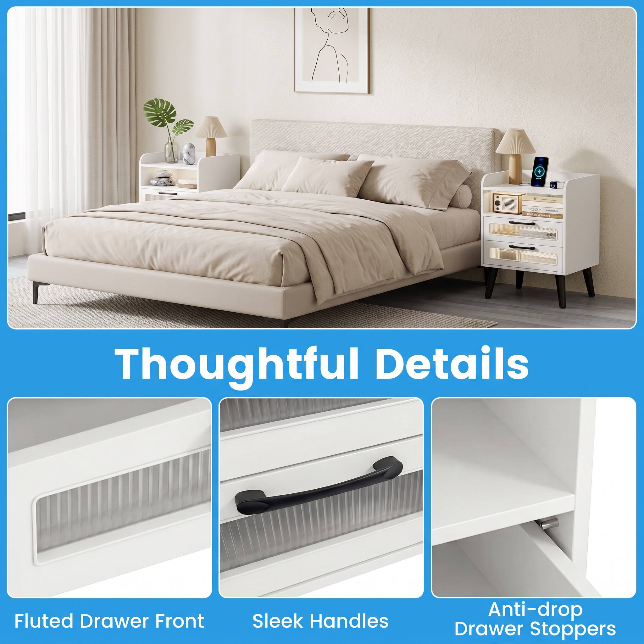 AS - 2017 KING

Thoughtful Details

Fluted Drawer Front
Sleek Handles
Anti-drop Drawer Stoppers