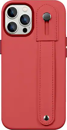 Front. SaharaCase - Indy Series Leather Case with MagSafe for Apple iPhone 14 Pro Max - Viper Red.