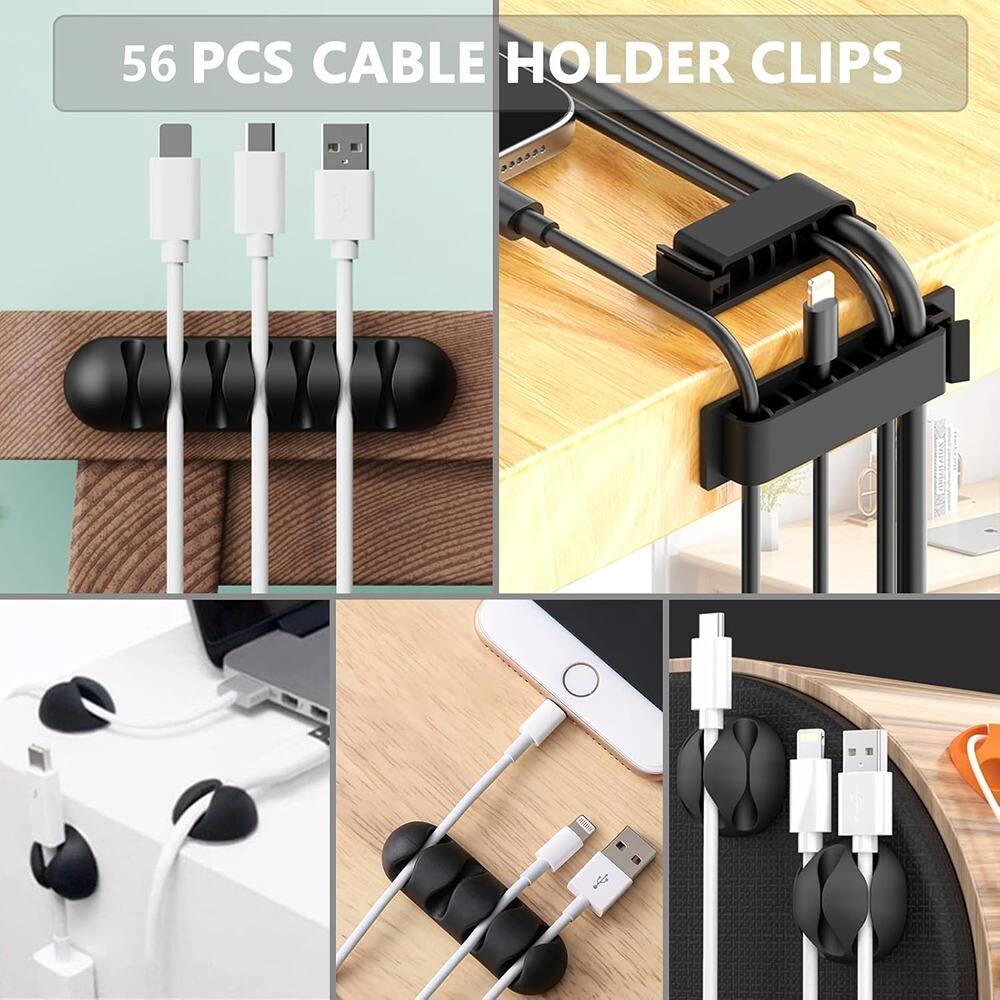 56 PCS CABLE HOLDER CLIPS