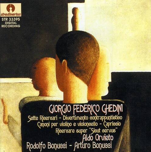 stradivarius  
STR 33395  
DIGITAL RECORDING  

GIORGIO FEDERICO GHEDINI  
Sette Rieereari - Divertimento contrappuntistico  
Canoni per violino e violoncello - Capriccio  
Rieereare super "Sieut eervus"  

Aldo Orvieto  
Rodolfo Bonucci - Arturo Bonucci