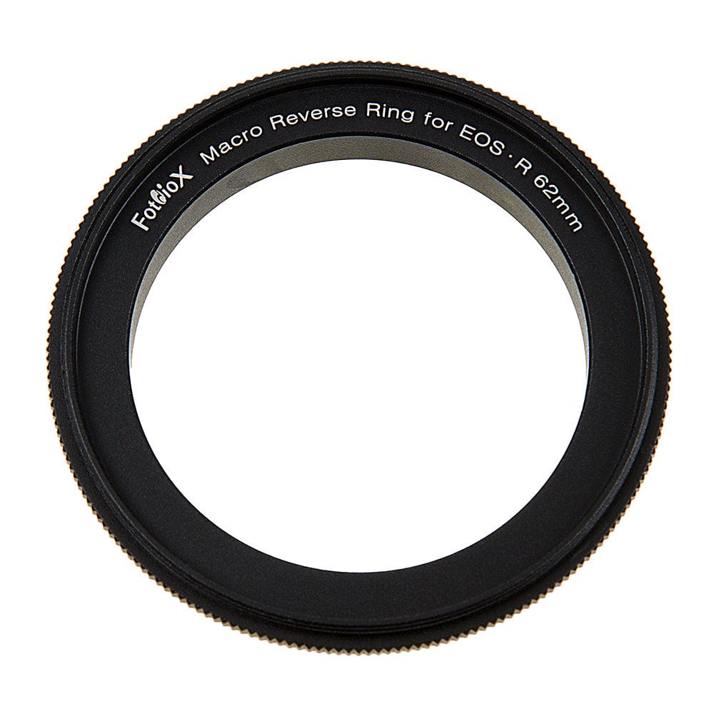 Fotodiox - 62mm Macro Reverse Ring for Canon RF Cameras - Reverse Filter Thread to Camera Mount Adapter