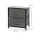 Alt View 12. Alamont Home - 2 Drawer Wood Top Nightstand Storage Organizer with Cast Iron Frame and Dark Easy Pull Fabric Drawers - Black/Gray.