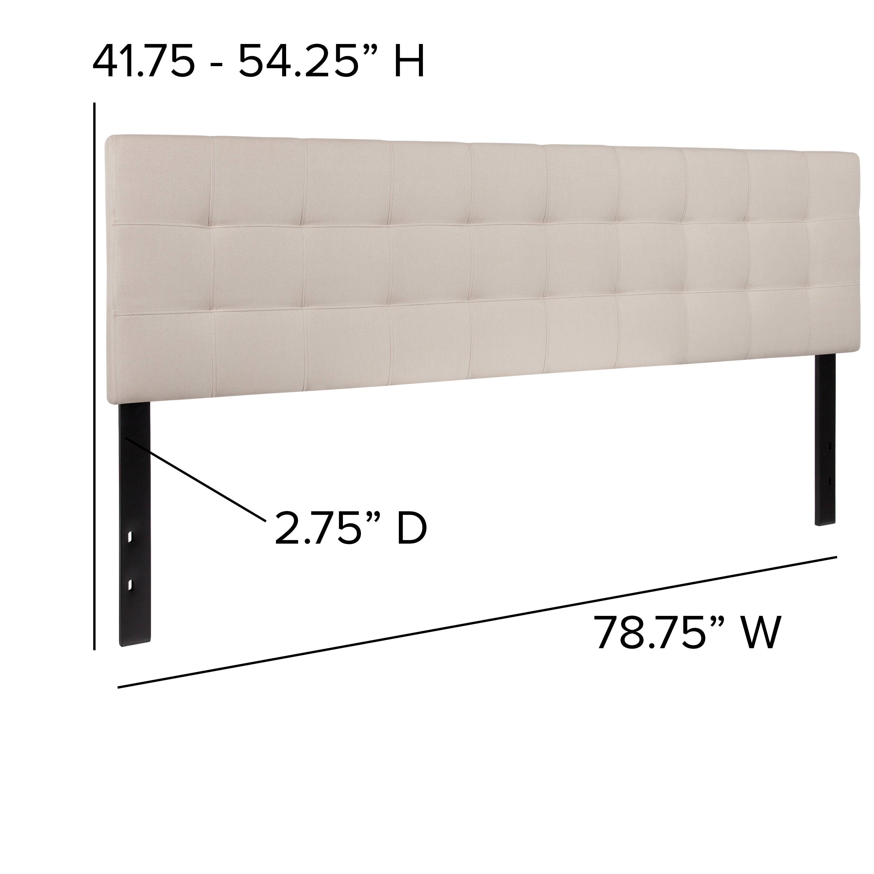41.75 - 54.25" H  
2.75" D  
78.75" W