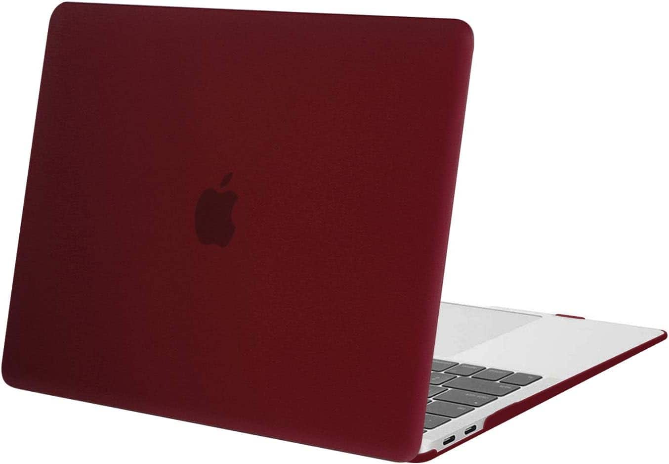 Front. mosiso - Case for MacBook Air 13 inch A2337 M1 A2179 A1932 with Touch ID 2018-2022 - Marsala Red.