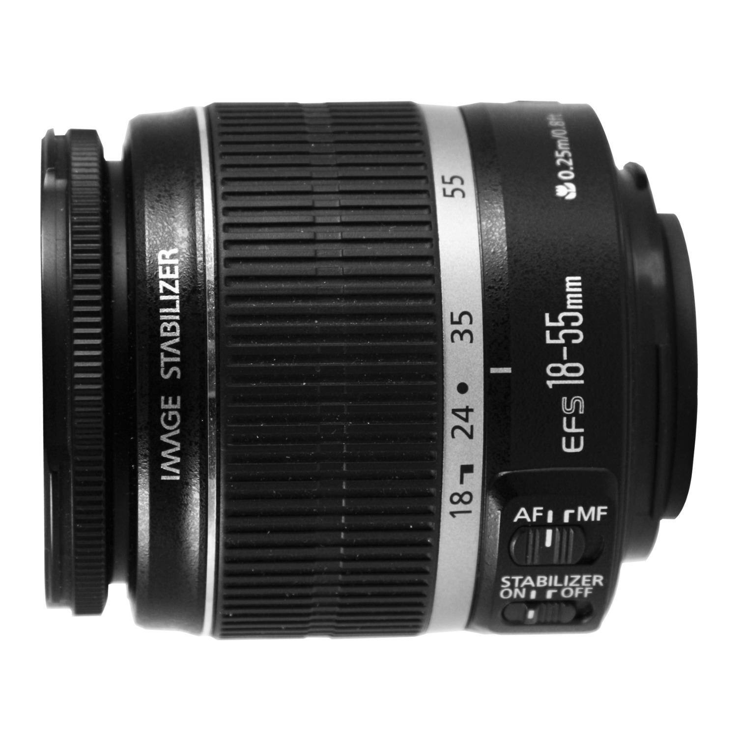 IMAGE STABILIZER 55 35 24 18 0.25m/0.8% - 18-55mm EFS AFI rMF STABILIZER ON OFF