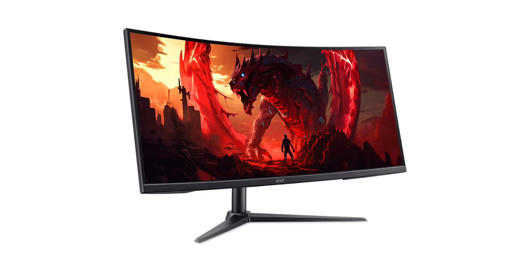 Angle. Acer - Nitro XZ0 34" UW-QHD Curved Gaming Monitor (XZ340CUR X0bmiiphx) 3440x1440 | 200Hz | 1ms | VA | HDR10.