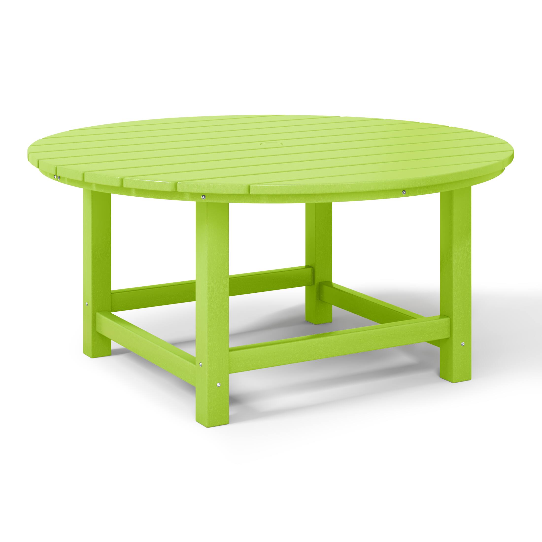 Back. WestinTrends - WestinTrends Dylan 5-Piece Outdoor Patio HDPE Adirondack Chair With Round Coffee Table Conversation Set - Lime.