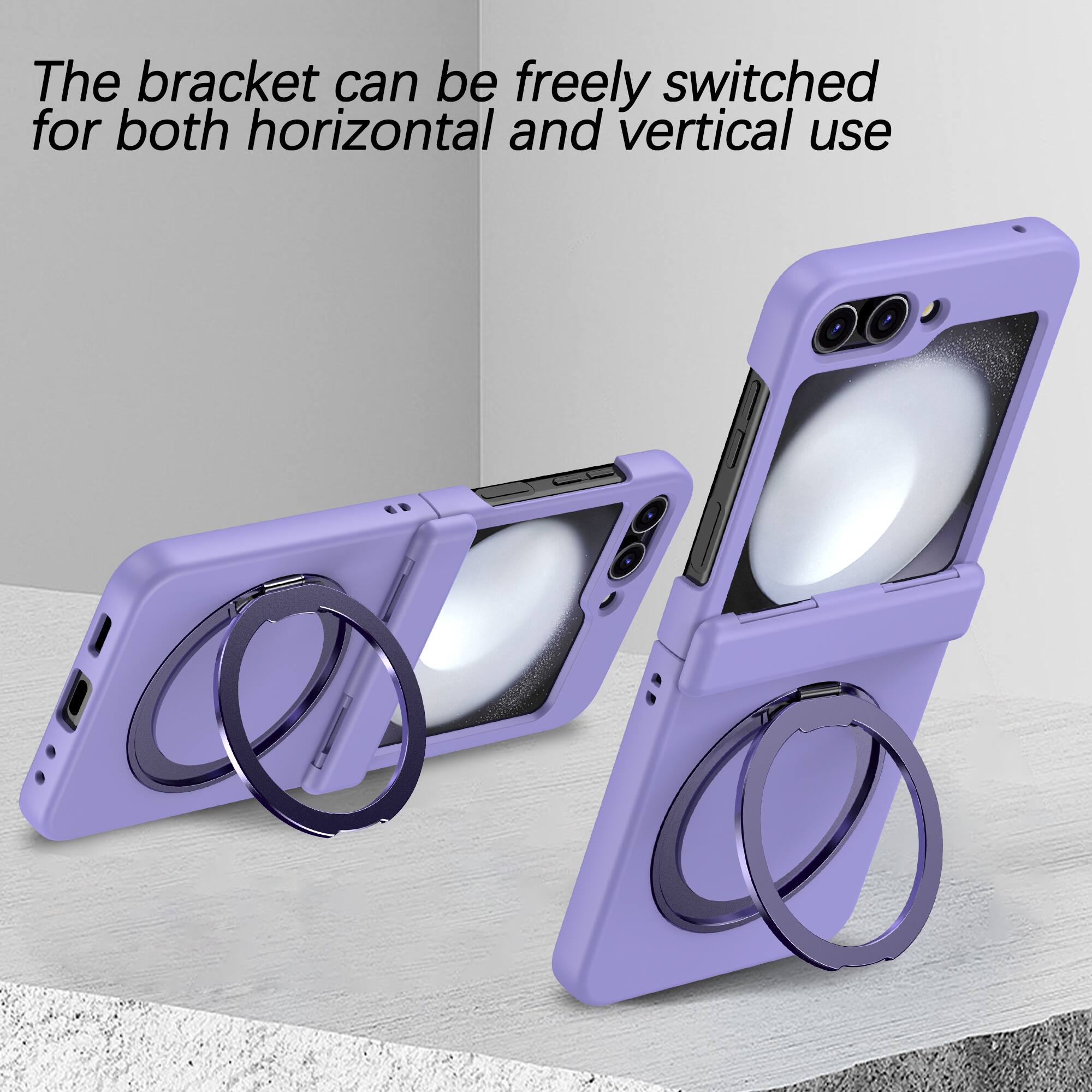 The bracket can be freely switched for both horizontal and vertical use.