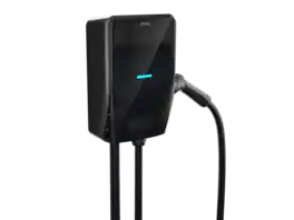 MSI - EV Life Type 1 (J1772) NEMA 14-50, Level 2 wall Charger, 40A, 9.6 kW, IP55 Rated-Water and dust Resistant - Black