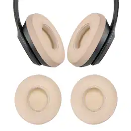 Unique Bargains - 2pcs Universal Wireless Ear Pads Replacement Cushions 2.9x2.6 Inch High Density for Headphones Gaming - Gold