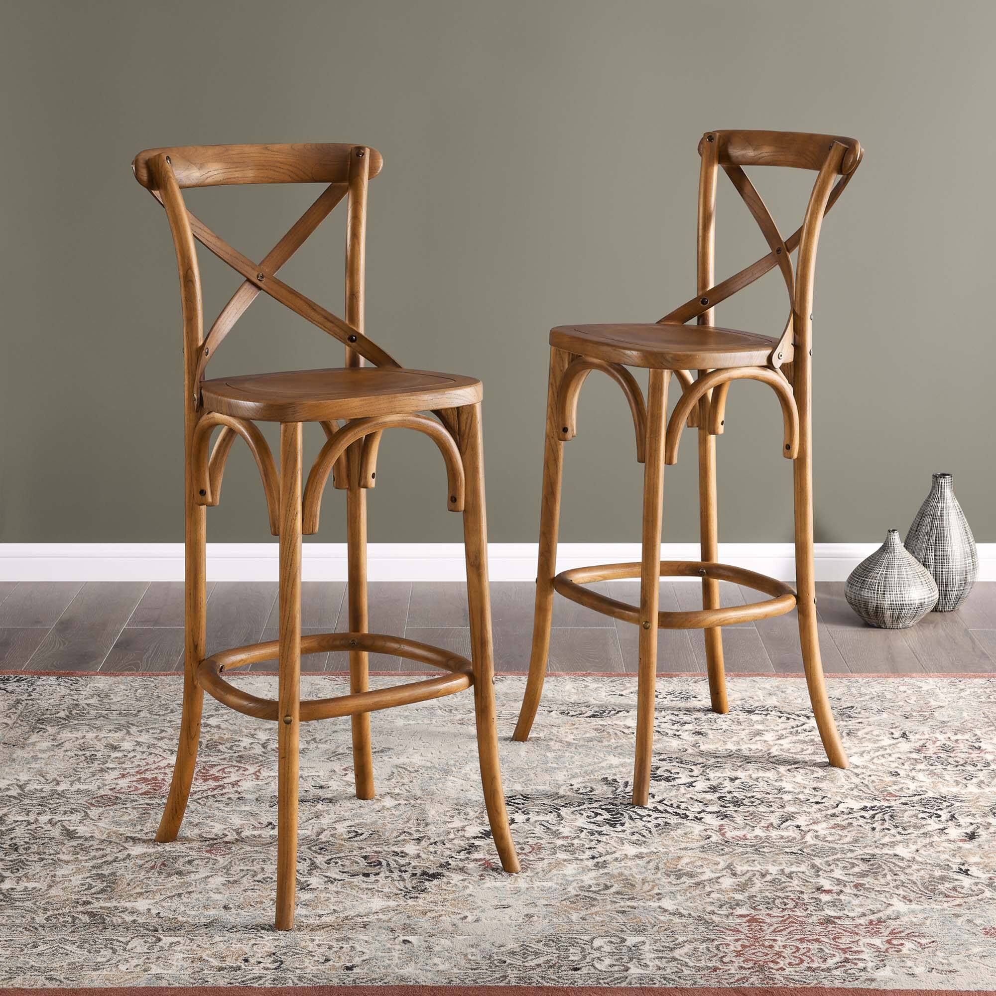 Alt View 5. Modway - Gear Bar Stool - Brown.