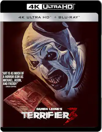 Front. Terrifier 3 - 4K Blu-Ray.