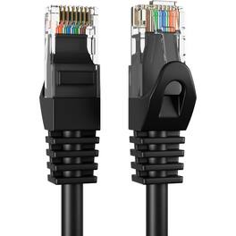 Cables Direct Online - Cat5e Ethernet Cable 5ft, 350MHz UTP LAN Network Patch Cord for PC Modem Router TV Printer Console - Black