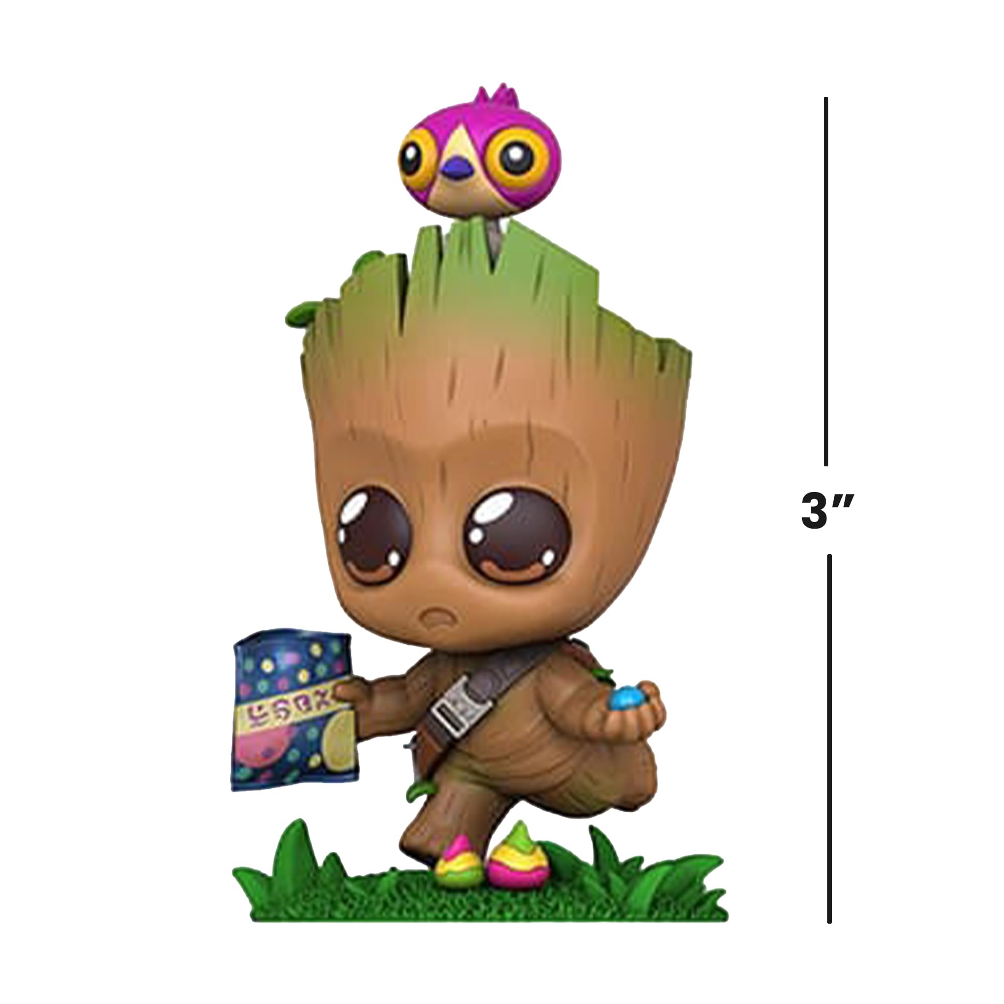 Alt View 1. Hot Toys - Cosbi Marvel Bobble Head | I Am Groot #65 - Brown.