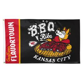Guy Fieri's Flavortown - Kansas City Chiefs NFL x Guy Fieri-s Flavortown 3' x 5' One-Sided Deluxe Flag - Multicolor