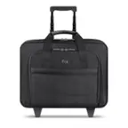 Front. Solo New York - Carnegie 15.6" Rolling Case - Black.