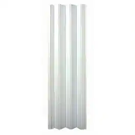 LTL Home Products - OAKMT4880HEC Oakmont Wooden Style Vinyl Accordion Door - White