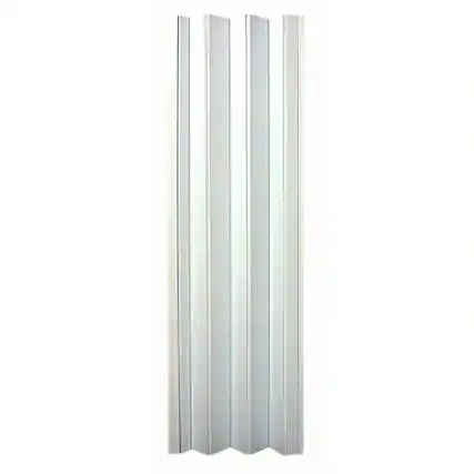 Front. LTL Home Products - LTL Home Products OAKMT4880HEC Oakmont Wooden Style Vinyl Accordion Door, White - White.