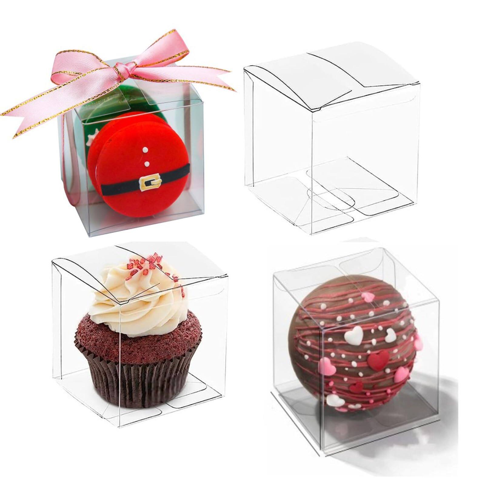 Alt View 7. Paradigms Interiors - Inch Clear Hot Chocolate Bomb Boxes - Christmas & Birthday Gift - 3"x3"x3"-100.