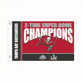 Evergreen Enterprises - Tampa Bay Buccaneers 3' x 5' Super Bowl Champions Single-Sided Flag - Red