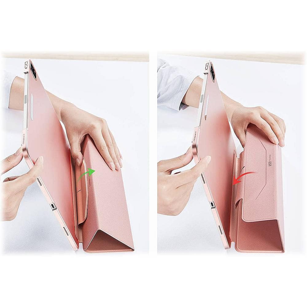 Alt View 14. SaharaCase - ESR Folio Case for Apple iPad Pro 11" (2nd, 3rd, and 4th Gen 2020-2022) - Rose Gold.