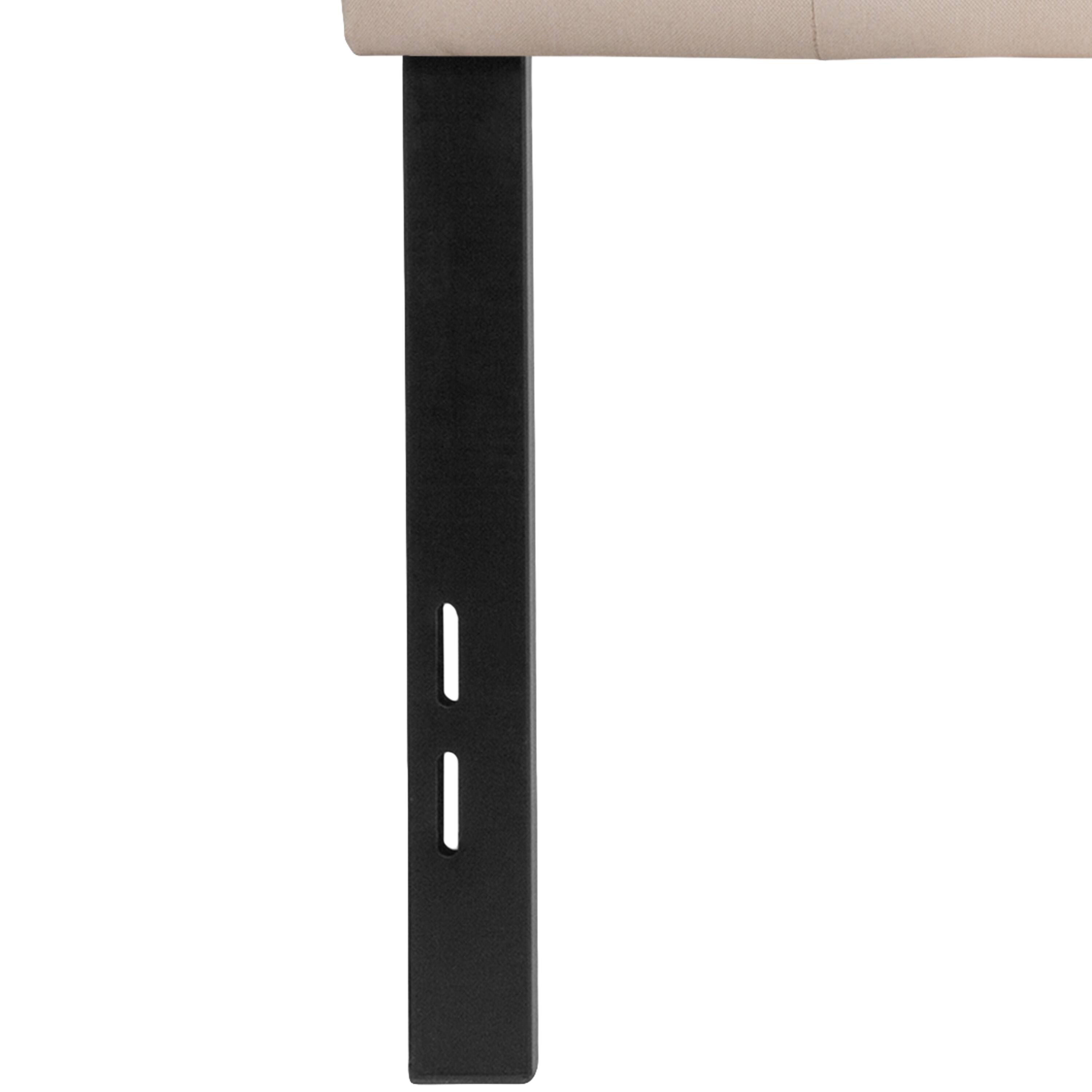 Alt View 7. Emma + Oliver - Arched Button Tufted Upholstered Headboard - Beige.