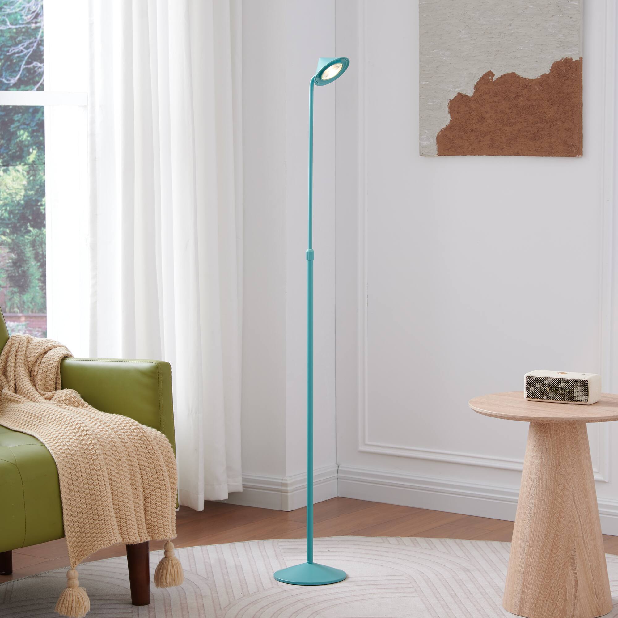 Front. Kings Brand Furniture - Kings Brand Furniture Adjustable LED Reading Floor Lamp with Touch Control for Bedroom, Living Room.