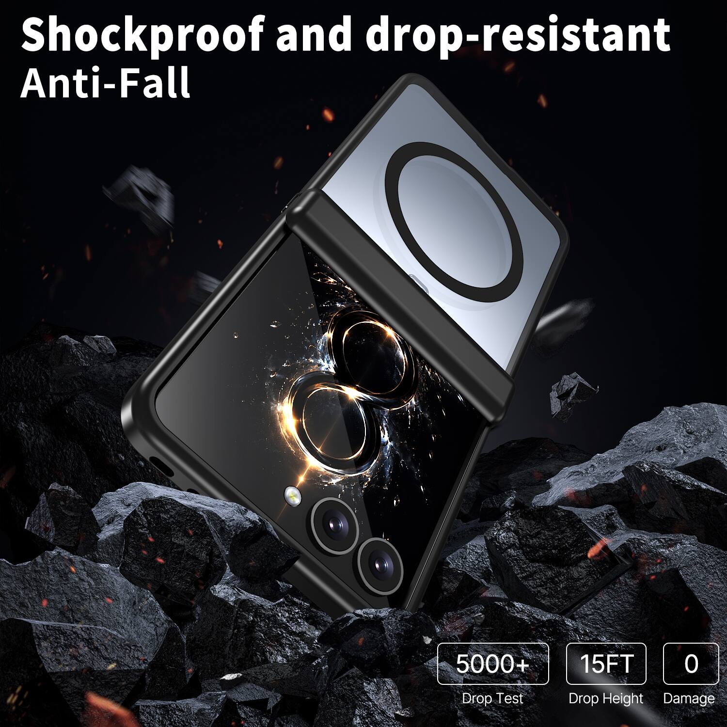 Shockproof and drop-resistant Anti-Fall

5000+ Drop Test
15FT Drop Height
0 Damage