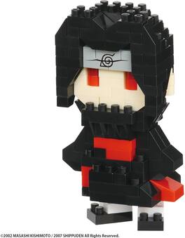 PopMarket - Nanoblock - Naruto Shippuden - Character Collection - Itachi Uchiha Building Kit - Collectibles - Multicolor