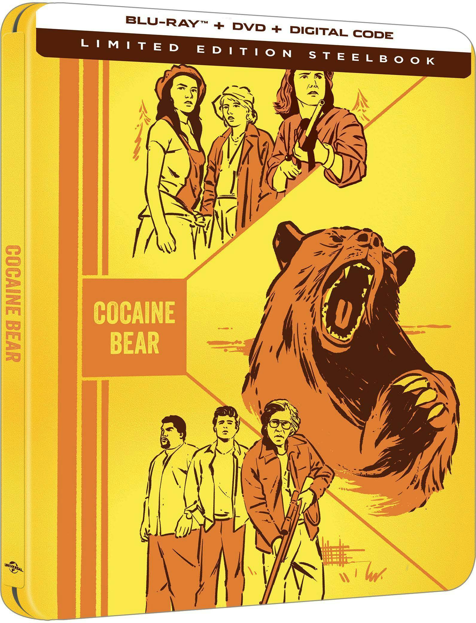 Angle. Cocaine Bear - Limited Edition Steelbook [Blu-ray].