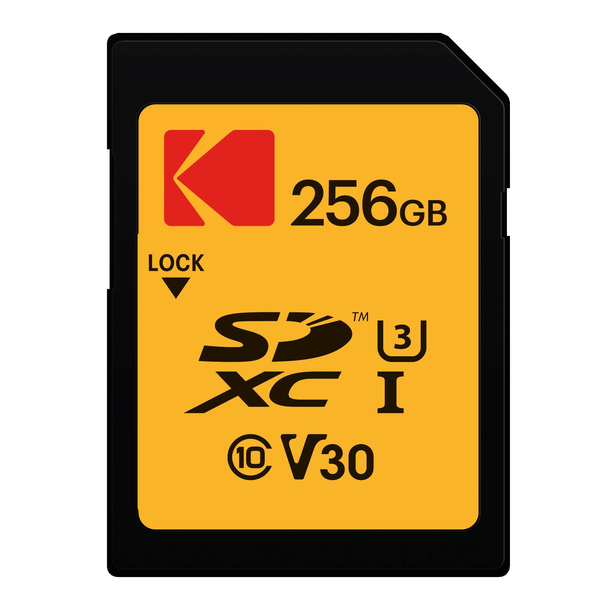 Kodak - 256GB Class 10 UHS-1 U3 V30 A1 Memory Card