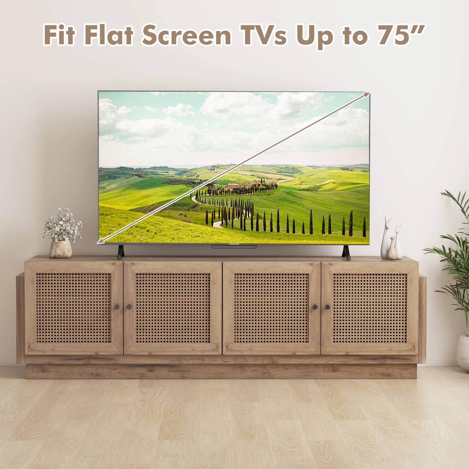 Fit Flat Screen TVs Up to 75"