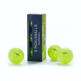 ARTI - Outdoor Pickleballs 3-Pack - Neon Green