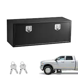 VEVOR - Underbody Truck Tool Box, 48 x 18 x 18 Inch Heavy Duty Steel Trailer Storage Box with Lock & Keys, Waterproof Trailer - Black