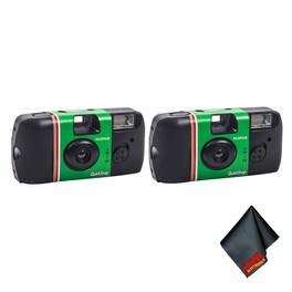 Fujifilm - QuickSnap Flash 400 Disposable Camera (27 Exposures, 2-Pack), Bundle - Black