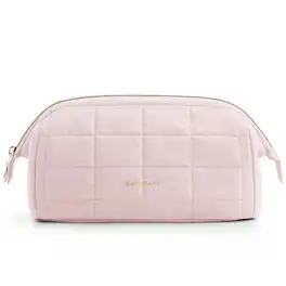 Bagsmart - Wide-open Makeup Bag Cosmetic Pouch Organizer Travel Toiletry Bag Essentials Accessories for Women Girls - Pink