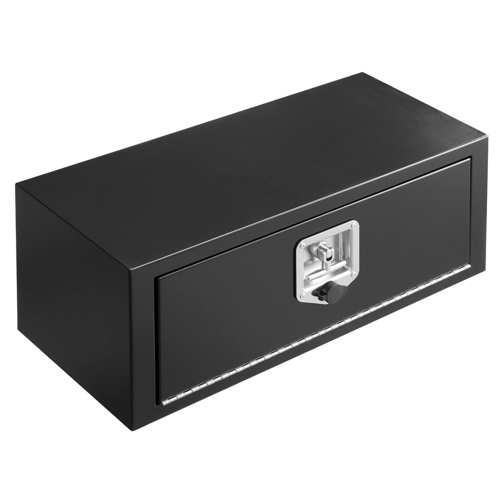 Alt View 5. VEVOR - Underbody Truck Tool Box, 27 x 10 x 10 Inch Heavy Duty Steel Trailer Storage Box with Lock & Keys, Waterproof Trailer - Black.