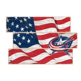 Fan Creations - Columbus Blue Jackets 3-Plank Team Flag - Multicolor